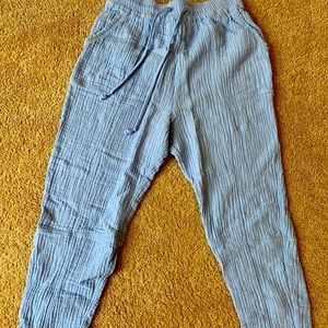 Anthropologie linen lounge pants